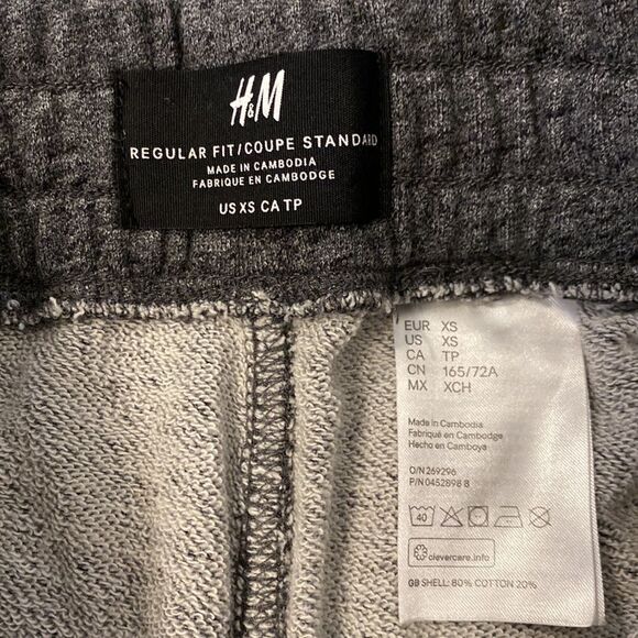 Z H&M Extra Small Regular Fit Shorts Loungewear Elastic Waist Drawstring - Picture 5 of 5